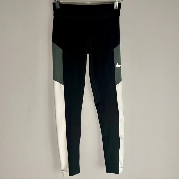 Nike Pants - Nike Dri-Fit Colorblock Athletic Workout Leggings Size Medium